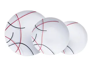 Набор столовых приборов, Карлсбадский фарфор, Thun, Tom, Linien, 18 предметов Thun 1794