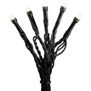 Светодиодная гирлянда Рождественский декор для улицы, матовая, 200 теплых белых диодов Konstsmide, черный