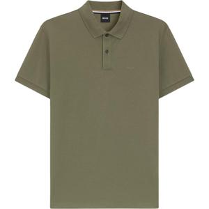 Поло с вышитым логотипом босса Boss Logo HUGO BOSS, зеленый