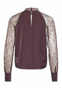 Блуза VILA, темно-коричневый