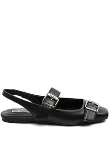 Кожаные балетки Карла Лагерфельда Karl Lagerfeld, черный