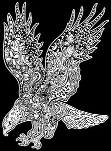 Раскраска бархат, орел Painting Velvet