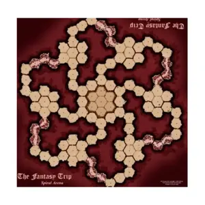Игровой коврик Spiral Arena Style B — красный, Fantasy Trip (Steve Jackson Games)