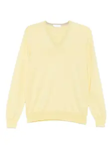 Топ с V-образным вырезом Gran Sasso, желтый