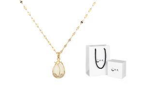 Титановое стальное ожерелье для женщин SHEEHHYY, золото