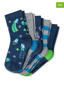 Schiesser Набор из 5 пар: носки темно-синего/серого цвета