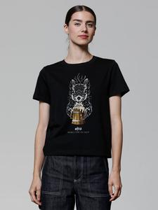 Футболка [#afts] Белка в черном wat? Apparel