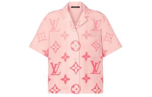 Рубашка женская Louis Vuitton короткая, розовый