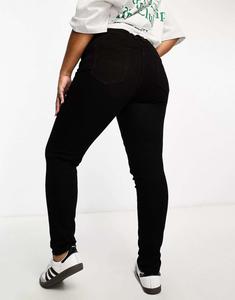 Черные джинсы скинни с высокой посадкой COLLUSION Plus x001