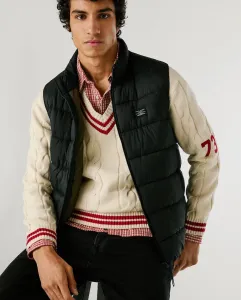 Мужской утепленный жилет с застежкой-молнией Pepe Jeans, черный