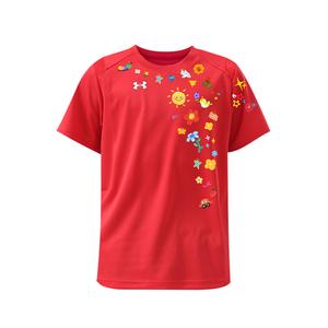 Футболка с коротким рукавом для детей быстросохнущая Under Armour, красный