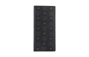 Кожаный длинный клатч-кошелек Visetos Regular мужской черный MCM