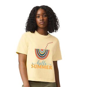 Бохо топ кроп с принтом Hello Summer Simply Sage Market, Butter