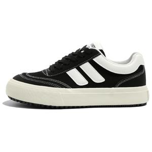 HUANQIU Скользостойкие износостойкие амортизирующие низкие скейтерские кроссовки женские - черные, цвет Black