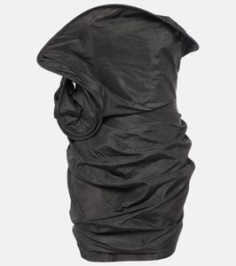 Мини-платье из шелковой тафты Magda Butrym, черный