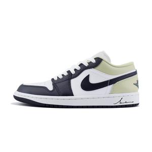 Jordan Баскетбольные кроссовки Air 1 Anti Slip с низким верхом, износостойкие, унисекс, белые, черные