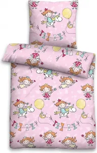 Постельное белье biberna fine flannel UNICORN rose 1x 100x135 см + 1x 40x60 см Biberna
