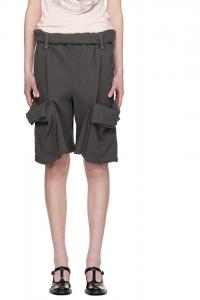 Open Yy Серые спортивные шорты-карго с подвернутым поясом