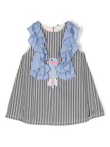 Wauw Capow By Bangbang платье Chirping в полоску, черный