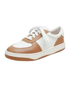 КРИСТА | Спортивные модные кеды из кожи Linea Paolo, коричневый