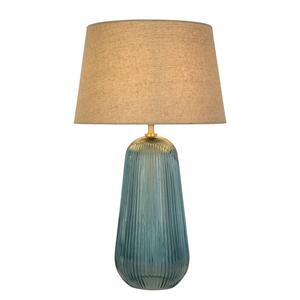 Настольная лампа searchlight Cameo, сталь / цветное стекло - синий - 1-световой