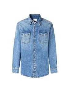 Повседневная рубашка Pepe Jeans Regular fit Button Up Shirt, синий деним
