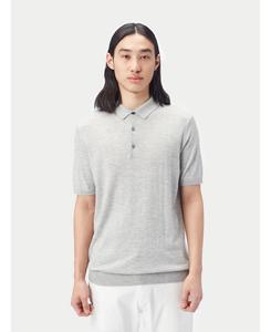 Мужская рубашка-поло из кашемира и шелка Gobi Cashmere, No Color