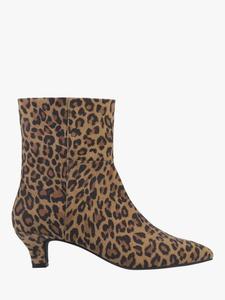 Nahla ботинки до щиколотки из кожи с леопардовым принтом Hush Puppies, Leopard