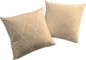 Декоративная подушка Adam "Шкатулка Вальделана Лайт", с ромбовидным узором, двусторонний чехол без наполнения, 1 штука 60х40 см, бежевый