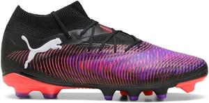 Футбольные бутсы Puma Men's Future 8 Pro для твердого и искусственного покрытия, белый/черный/красный