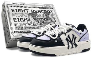 Кроссовки для скейтбординга Chunky Liner унисекс с низким верхом, черные/фиолетовые/белые Mlb