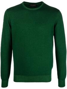 Джемпер с круглым вырезом Dell'oglio, зеленый