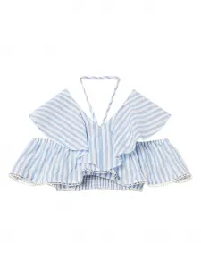 Топ в полоску TWINSET Kids, синий
