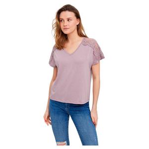 Футболка Vero Moda June Short Sleeve V Neck, розовый