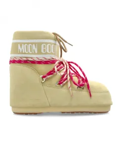 Низкие замшевые зимние ботинки Icon Moon Boot, бежевый