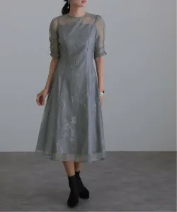 Платье из тюля и велюра для свадеб, вечеринок и особых случаев Pourvous, цвет Blue Gray