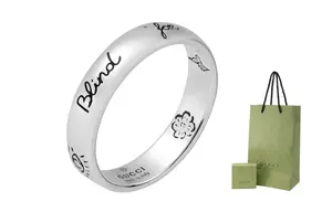 GUCCI Кольцо из стерлингового серебра 925 пробы Unisex