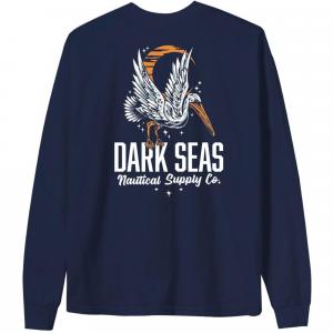 Мужская футболка с длинным рукавом Nite Flyer Stock Dark Seas, Navy