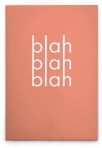 Картина на холсте A.S. Création Blah 1 цвет orangerosaweiss