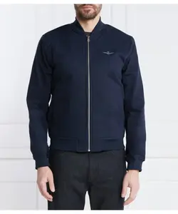 Бомбер Regular fit Aeronautica Militare, синий