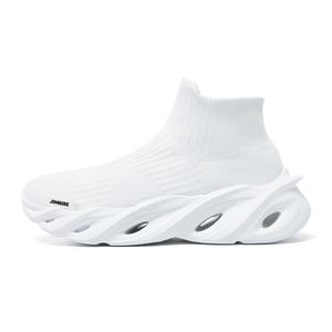 Мягкие, нескользящие, износостойкие, повседневные туфли средней высоты унисекс King Jinmai, White