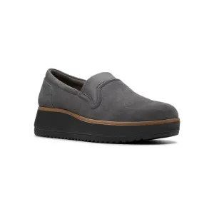 Женские замшевые туфли Zylah Sky Clarks, цвет dark gray