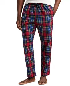 Мужские пижамные брюки в клетку Polo Ralph Lauren, красный