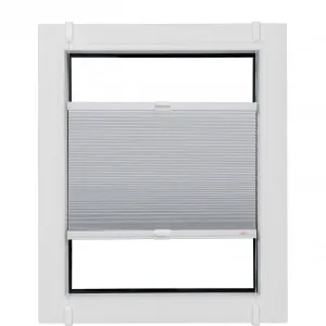 Плиссированные жалюзи Sunlines «Start-up Style Honeycomb», затемняющие, энергосберегающие, без сверления, с креплением, с креплением с помощью зажима Simply-Fix, сотовые плиссированные жалюзи, цвет weiß/weiß + weiß