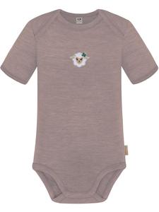 Normani Outdoor Sports Детский боди с короткими рукавами из мериносовой шерсти, цвет Тауранга, розовый