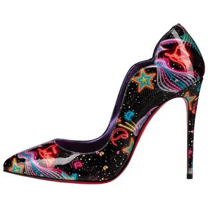 Christian Louboutin CL Slim Heel высокие туфли 10 см женские мультиколор