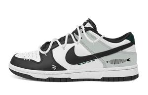 Dunk Wild Abrasion Resistant низкие кроссовки для скейтбординга Unisex Nike, черный/зеленый
