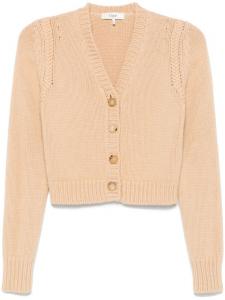 Chloé кардиган с V-образным вырезом, нейтральный цвет