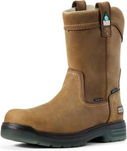 Мужские сапоги ARIAT Turbo Pull-on с водонепроницаемым карбоновым носком CSA в западном стиле, Aged Bark