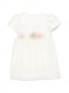 Платье с цветочными деталями Simonetta, бежевый